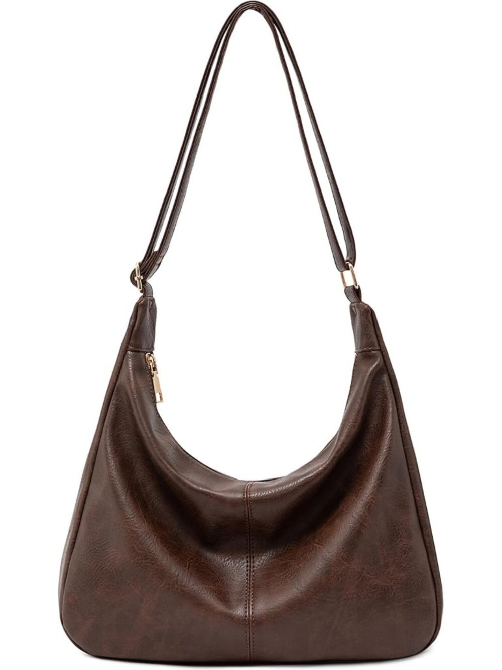Stylish Foldable Hobo Bag for Women - Versatile Shoulder & Crossbody Handbag